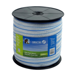Poly Tape White 40mm SS316 200m