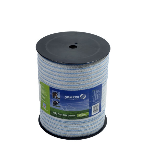 Poly Tape White 20mm Mix 6